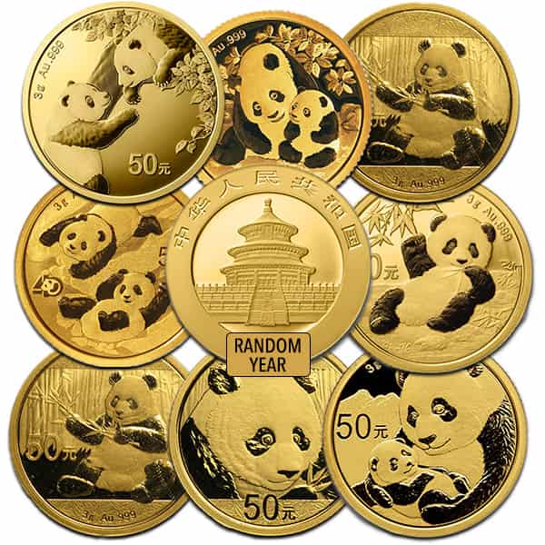 Chinese Gold Panda- Various Years (Our Choice) - Image 2