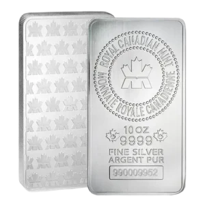 10 oz Silver Royal Canadian Mint Bar