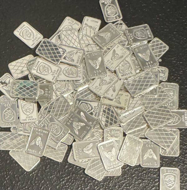 1 g Silver Bar Random Design