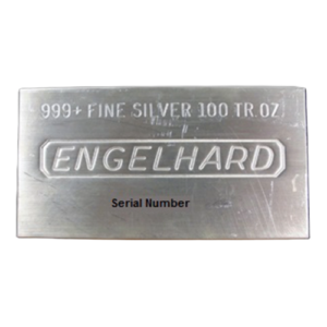 100 oz Engelhard Silver Bar