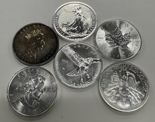 1 oz Secondary Sovereign Silver-Various Years