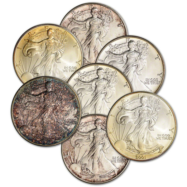 1 oz SECONDARY/IMPAIRED American Silver Eagle- Various Years
