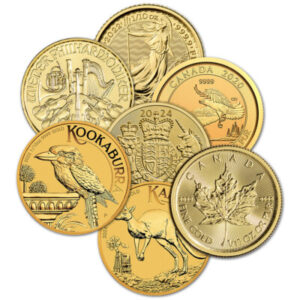 DECEMBER DEAL: 1/10 oz .999 fine gold coin/round random design