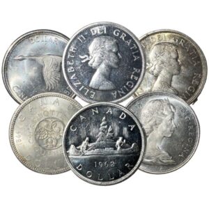 80% Silver Canadian Dollar- Various Years