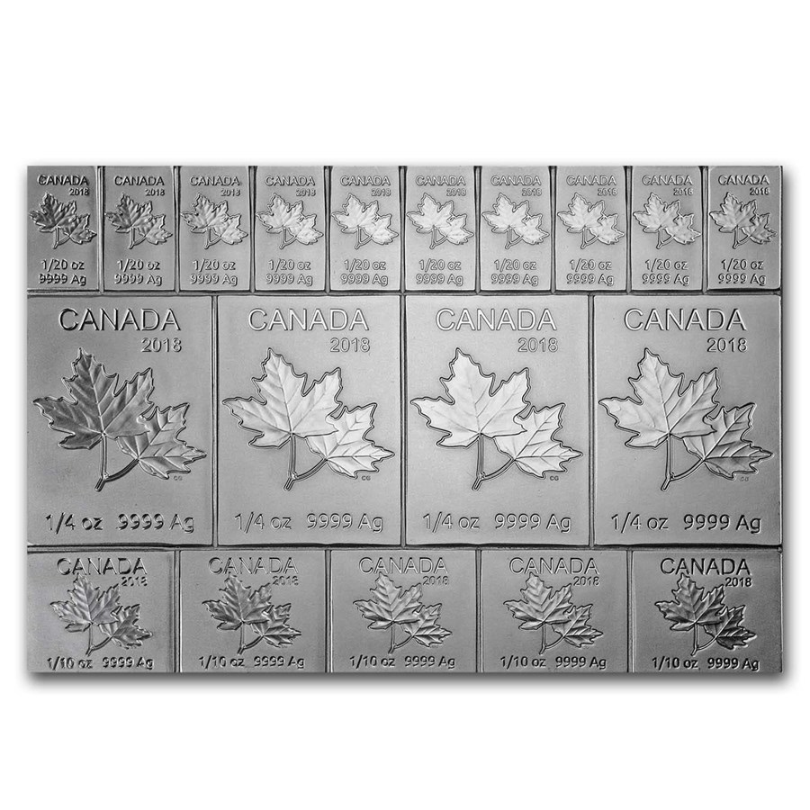 2 oz Silver Canadian Maple Flex Bar