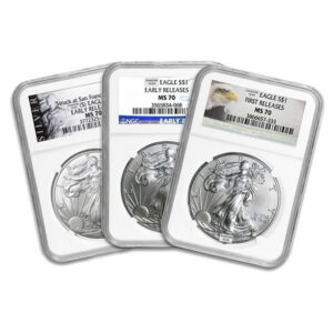 MS 70 1 oz American Silver Eagle- Various Years