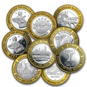 Silver at SPOT SALE: .999 Silver Casino Gaming Token - Random Design