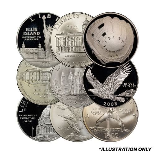 SPOT SALE: 90% Silver US Commemorative Dollars